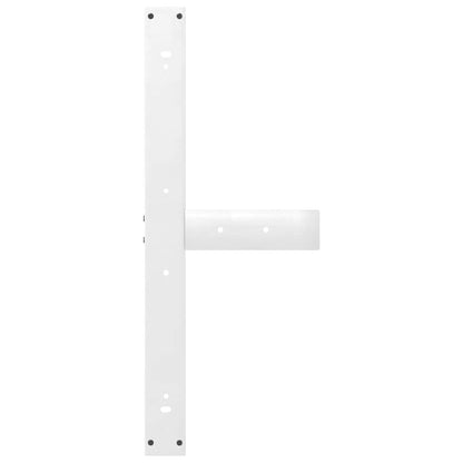 Gambe per tavolo da pranzo forma T 2 pz bianche 5x(72-73)cm