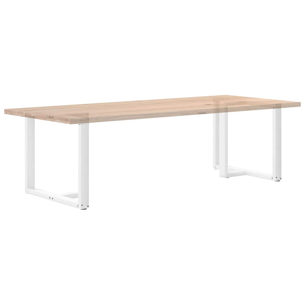 Gambe per tavolo da pranzo forma T 2 pz bianche 5x(72-73)cm