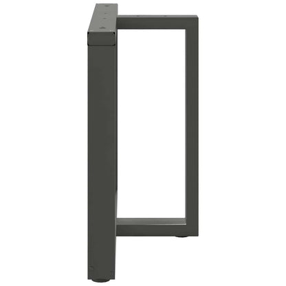 Gambe tavolo da pranzo forma T 2 pz Antracite 90x35x(72-73) cm