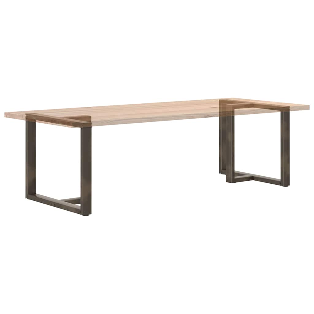Gambe per tavolo da pranzo forma T 2 pz nere 100x35x(72-73) cm