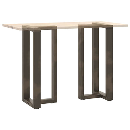 Gambe per tavolo da bar a forma di T 2 pz nere 40x35x(90-91) cm