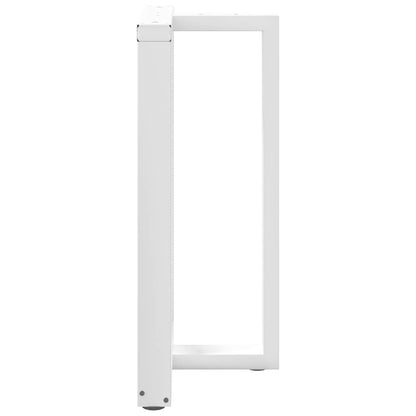 Gambe Tavolo Bar a Forma T 2 pz bianco 60x35x(91-92) cm Acciaio