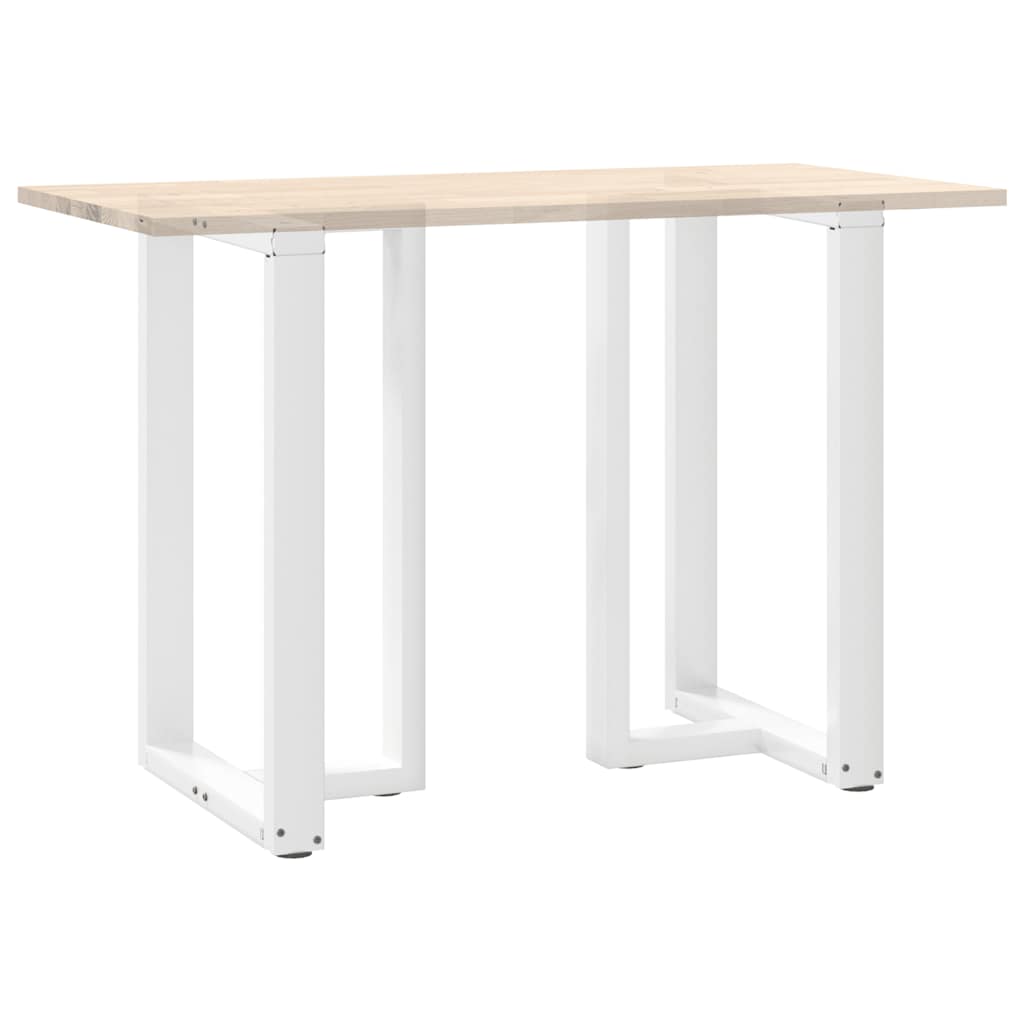 Gambe Tavolo Bar a Forma T 2 pz bianco 60x35x(91-92) cm Acciaio