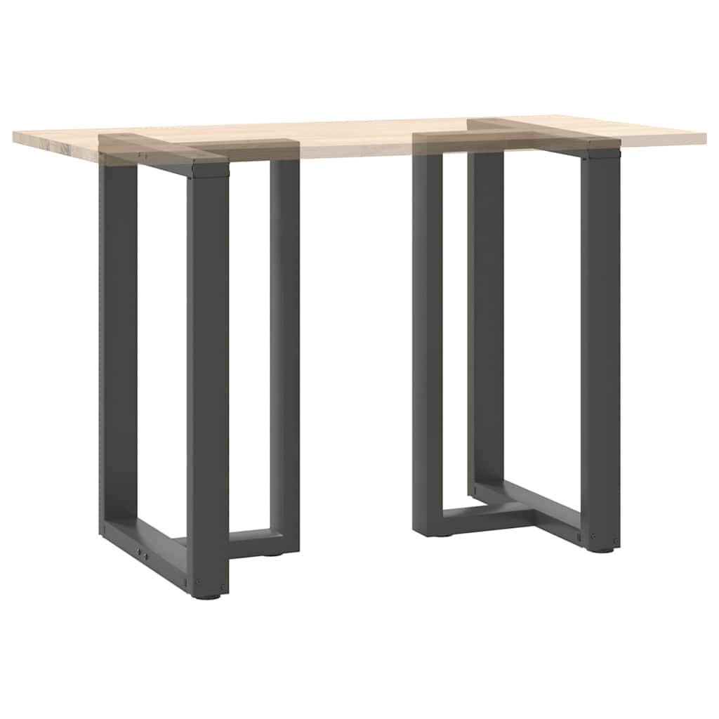 Gambe per tavolo da bar forma T 2 pz Antracite 60x35x(90-91) cm