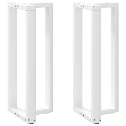 Gambe Tavolo Bar a Forma T 2pz bianco 40x35x(101-102)cm Acciaio