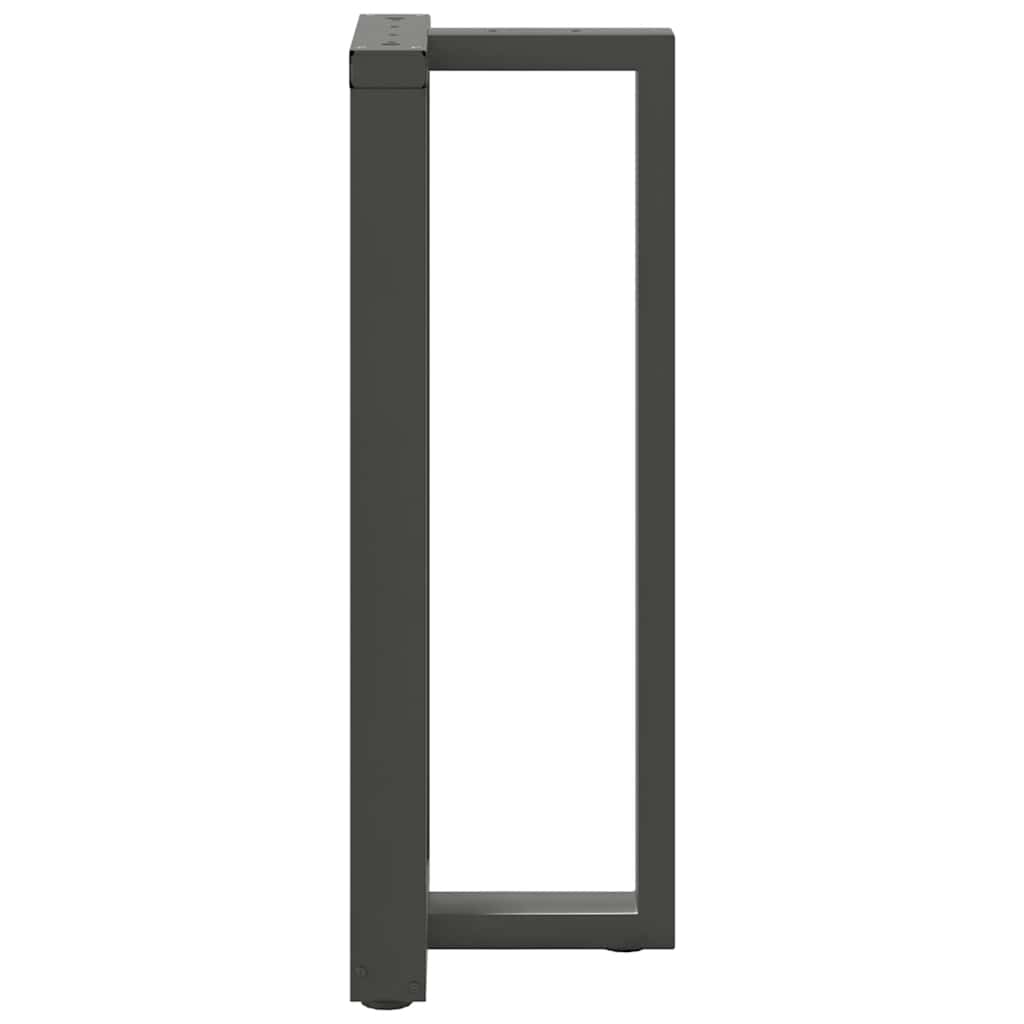 Gambe tavolo da bar forma T 2 pz Antracite 40x35x(100-101) cm