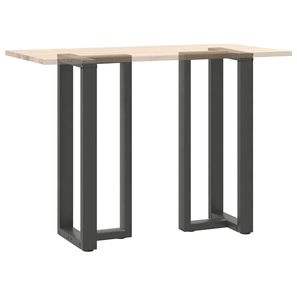 Gambe tavolo da bar forma T 2 pz Antracite 40x35x(100-101) cm