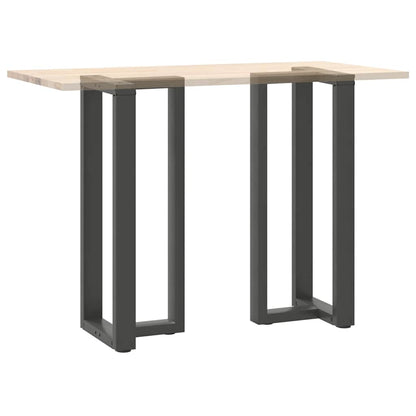Gambe tavolo da bar forma T 2 pz Antracite 40x35x(100-101) cm