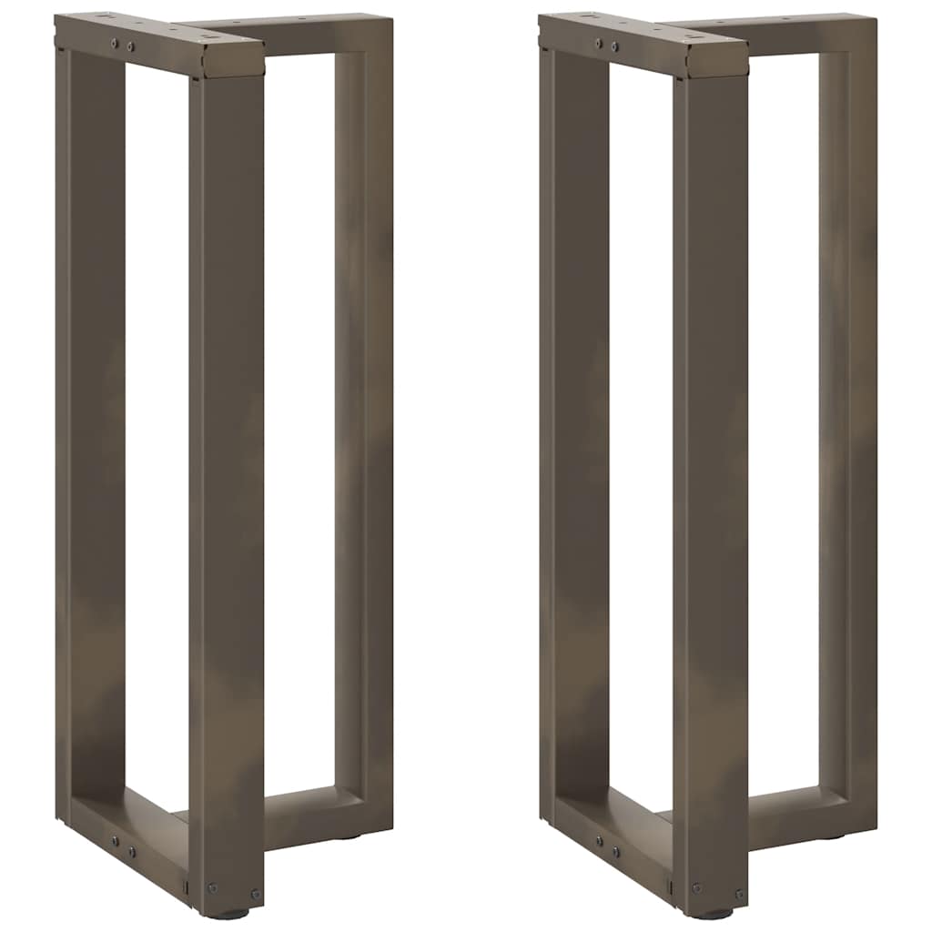 Gambe per tavolo da bar forma T 2 pz nere 5x(100-101)