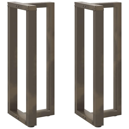 Gambe per tavolo da bar forma T 2 pz nere 5x(100-101)