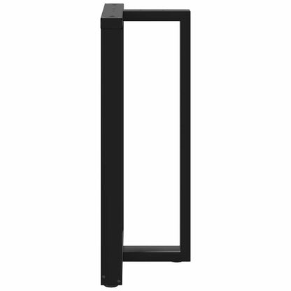 Gambe per tavolo da bar forma T 2 pz nere 5x(100-101)