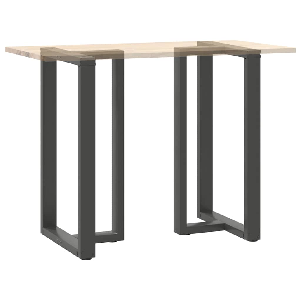Gambe per tavolo da bar a forma di T 2 pz Antracite 60x35x(100-101) cm Acciaio