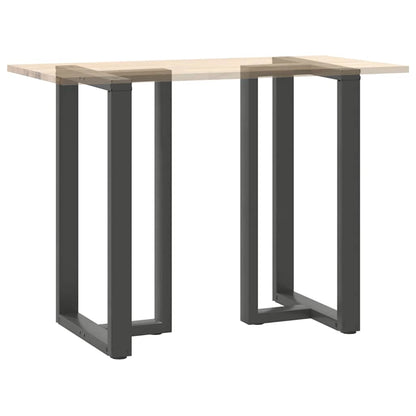 Gambe per tavolo da bar a forma di T 2 pz Antracite 60x35x(100-101) cm Acciaio