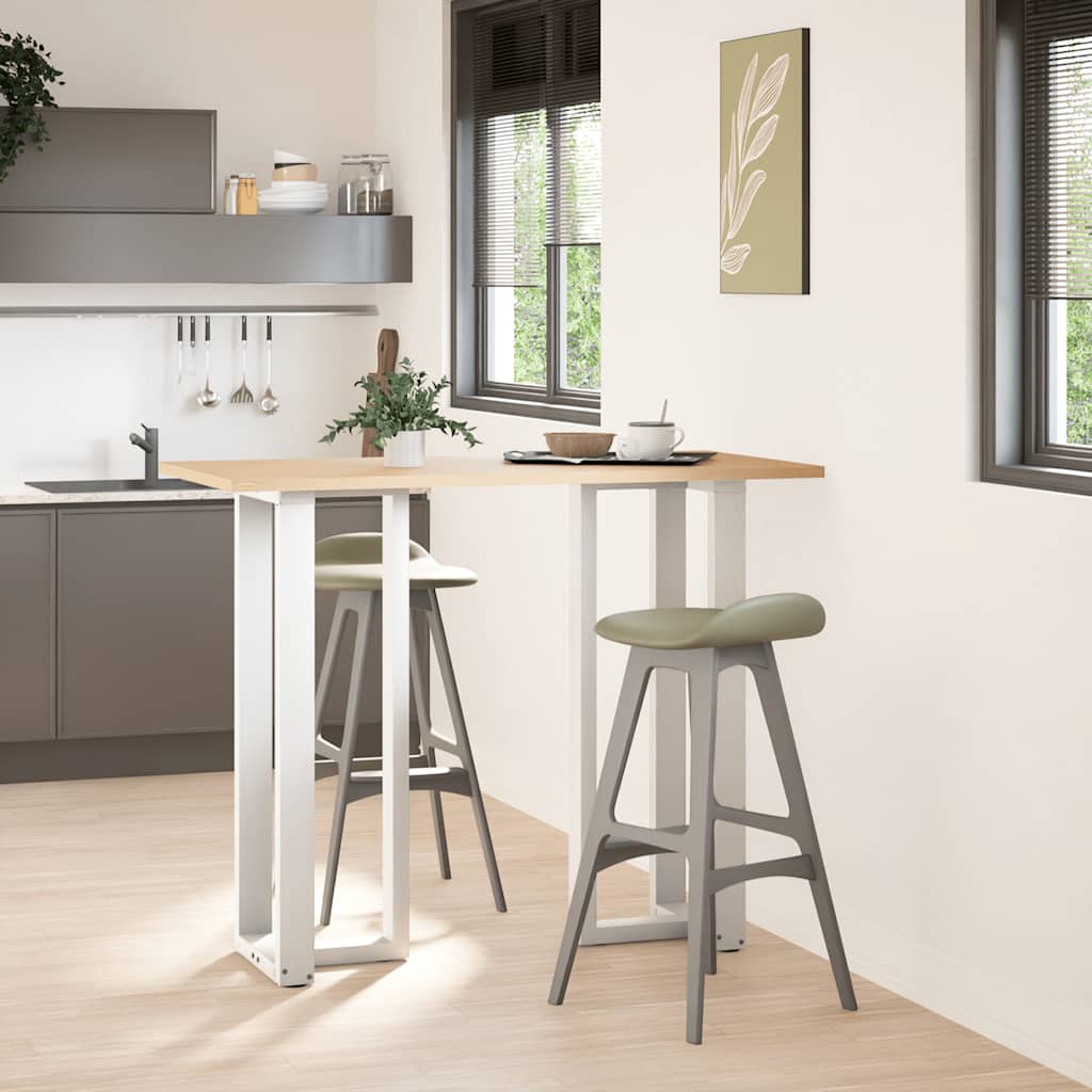 Gambe per tavolo da bar forma T 2 pz bianche 5x(110-111)
