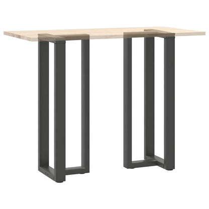 Gambe tavolo da bar forma T 2 pz Antracite 40x35x(110-111) cm