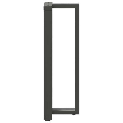 Gambe tavolo da bar forma T 2 pz Antracite 50x35x(110-111) cm