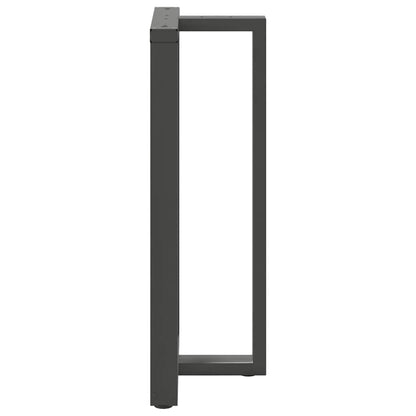 Gambe tavolo da bar forma T 2 pz Antracite 60x35x(110-111) cm