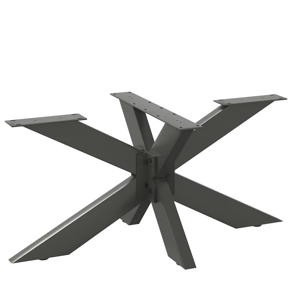 Gamba per tavolino da caffè a ragno antracite 98x58x(42-43) cm