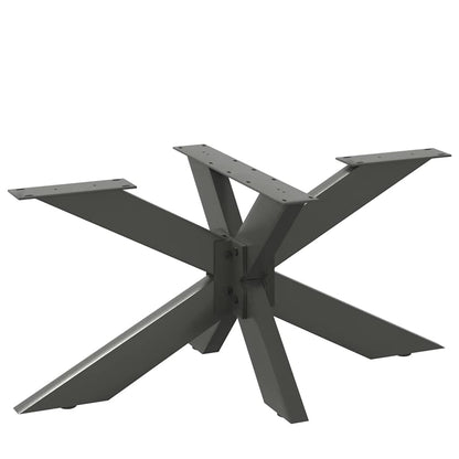 Gamba per tavolino da caffè a ragno antracite 98x58x(42-43) cm