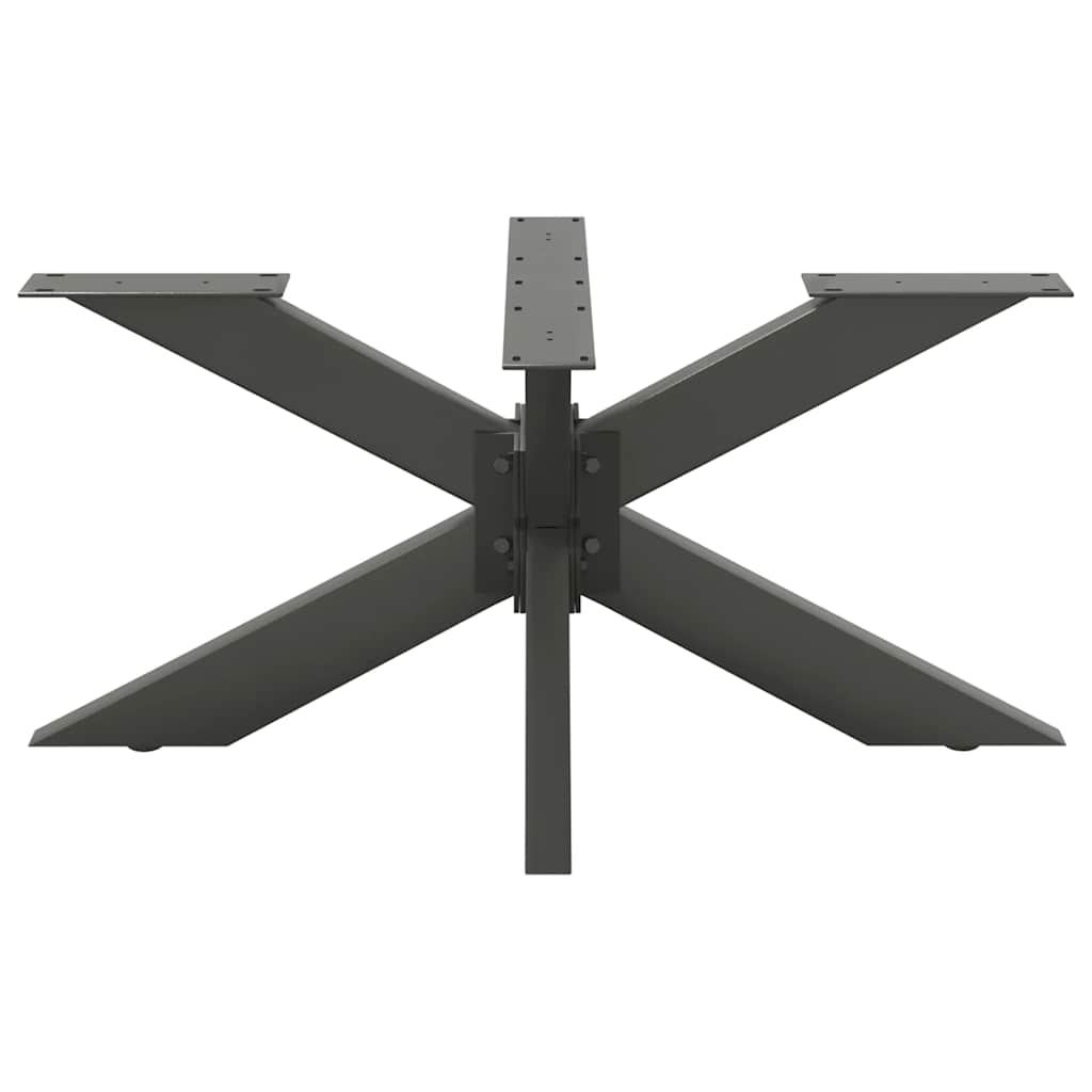 Gamba per tavolino da caffè a ragno antracite 98x58x(42-43) cm