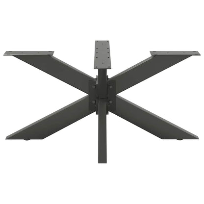 Gamba per tavolino da caffè a ragno antracite 98x58x(42-43) cm