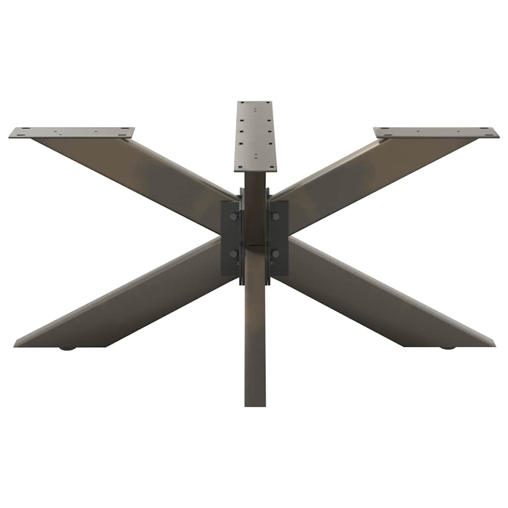 Gamba per tavolino da caffè a forma di ragno nera 98x58x(42-43) cm in acciaio | homemem39