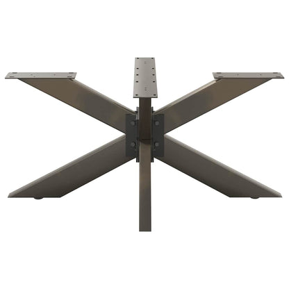 Gamba per tavolino da caffè a forma di ragno nera 98x58x(42-43) cm in acciaio | homemem39