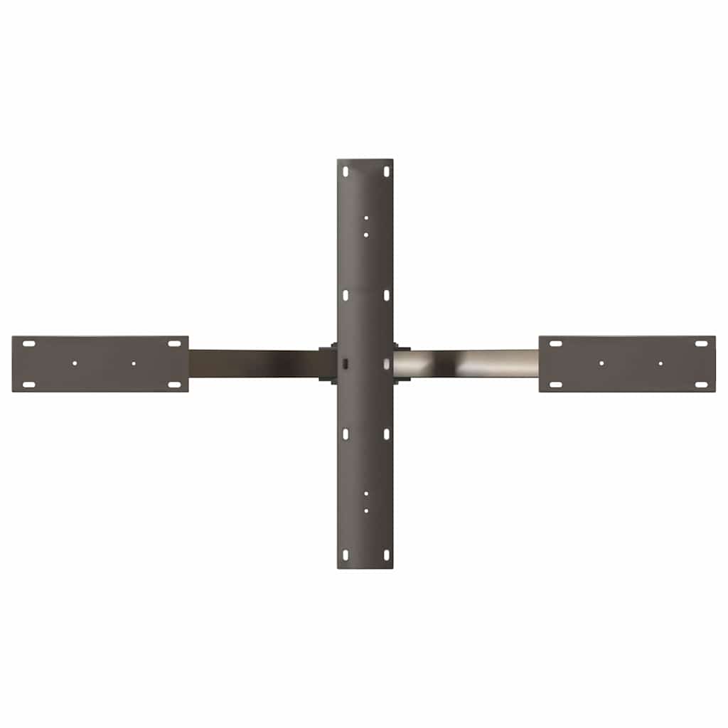 Gamba per tavolino da caffè a forma di ragno nera 98x58x(42-43) cm in acciaio | homemem39