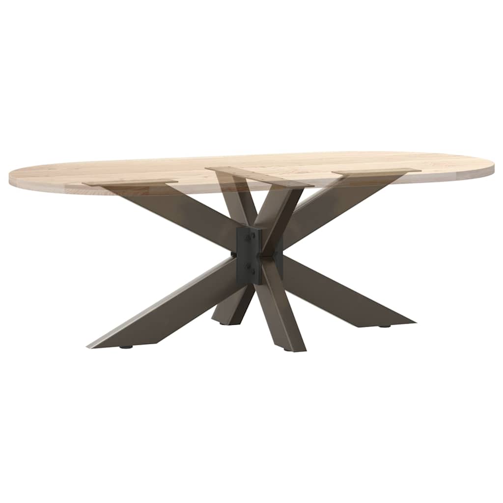 Gamba per tavolino da caffè a forma di ragno nera 98x58x(42-43) cm in acciaio | homemem39