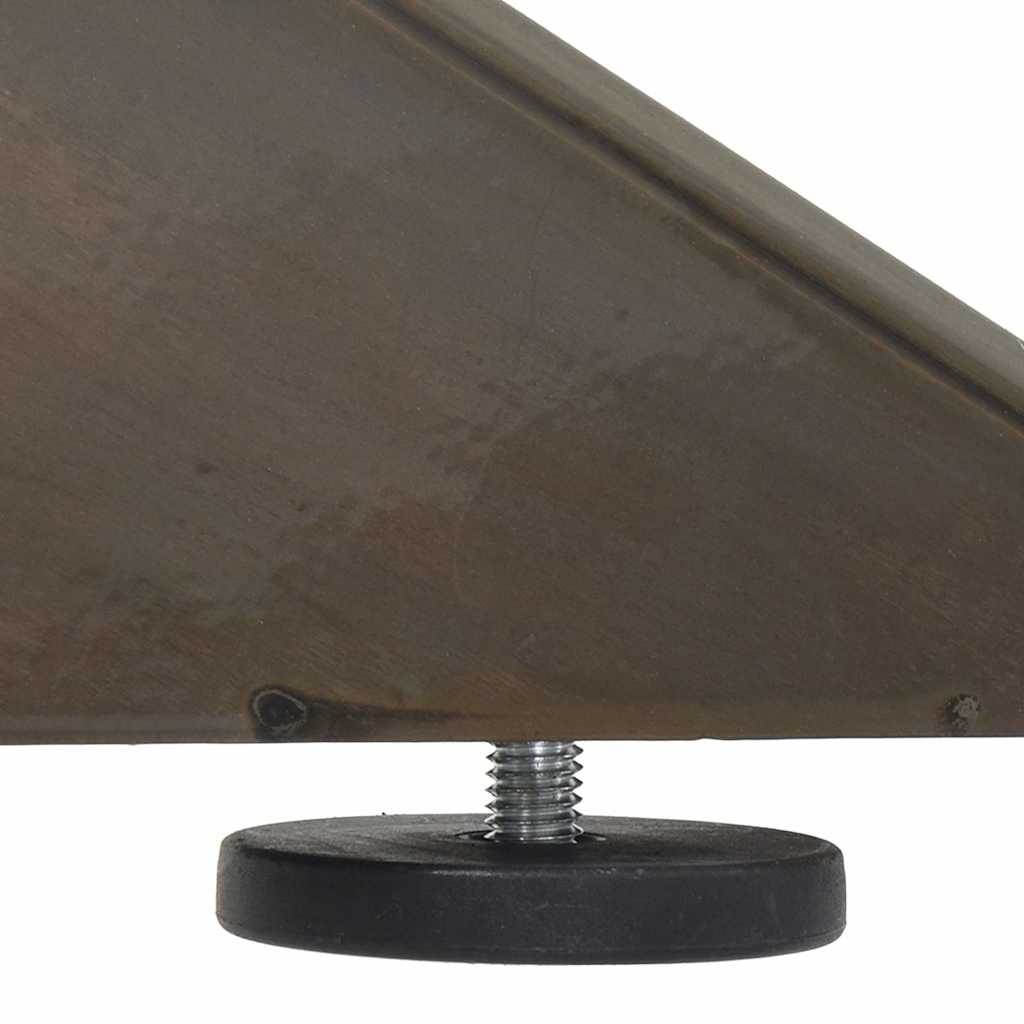 Gamba per tavolino da caffè a forma di ragno nera 98x58x(42-43) cm in acciaio | homemem39