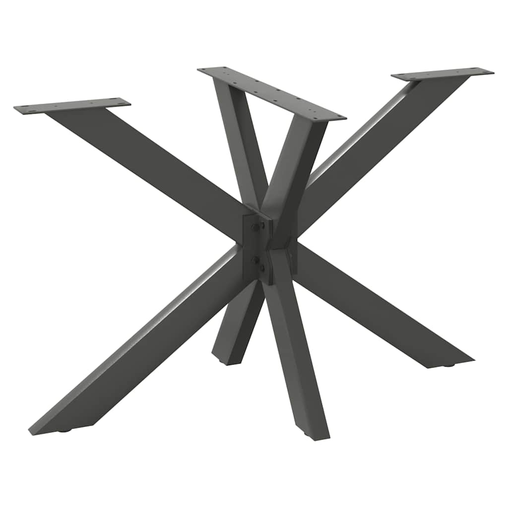Gamba per Tavolo da Pranzo a Ragno Antracite 120x68x(72-73) cm