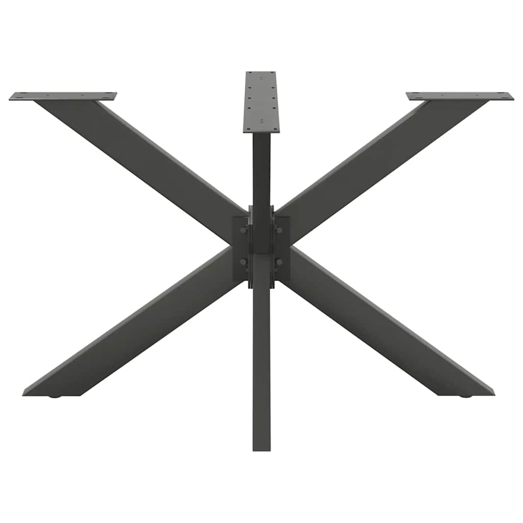Gamba per Tavolo da Pranzo a Ragno Antracite 120x68x(72-73) cm
