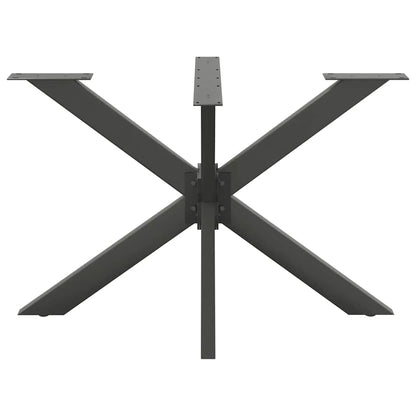 Gamba per Tavolo da Pranzo a Ragno Antracite 120x68x(72-73) cm
