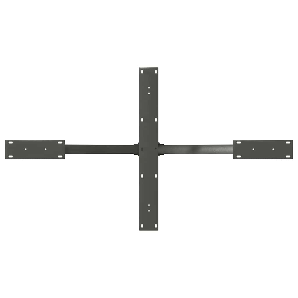 Gamba per Tavolo da Pranzo a Ragno Antracite 120x68x(72-73) cm