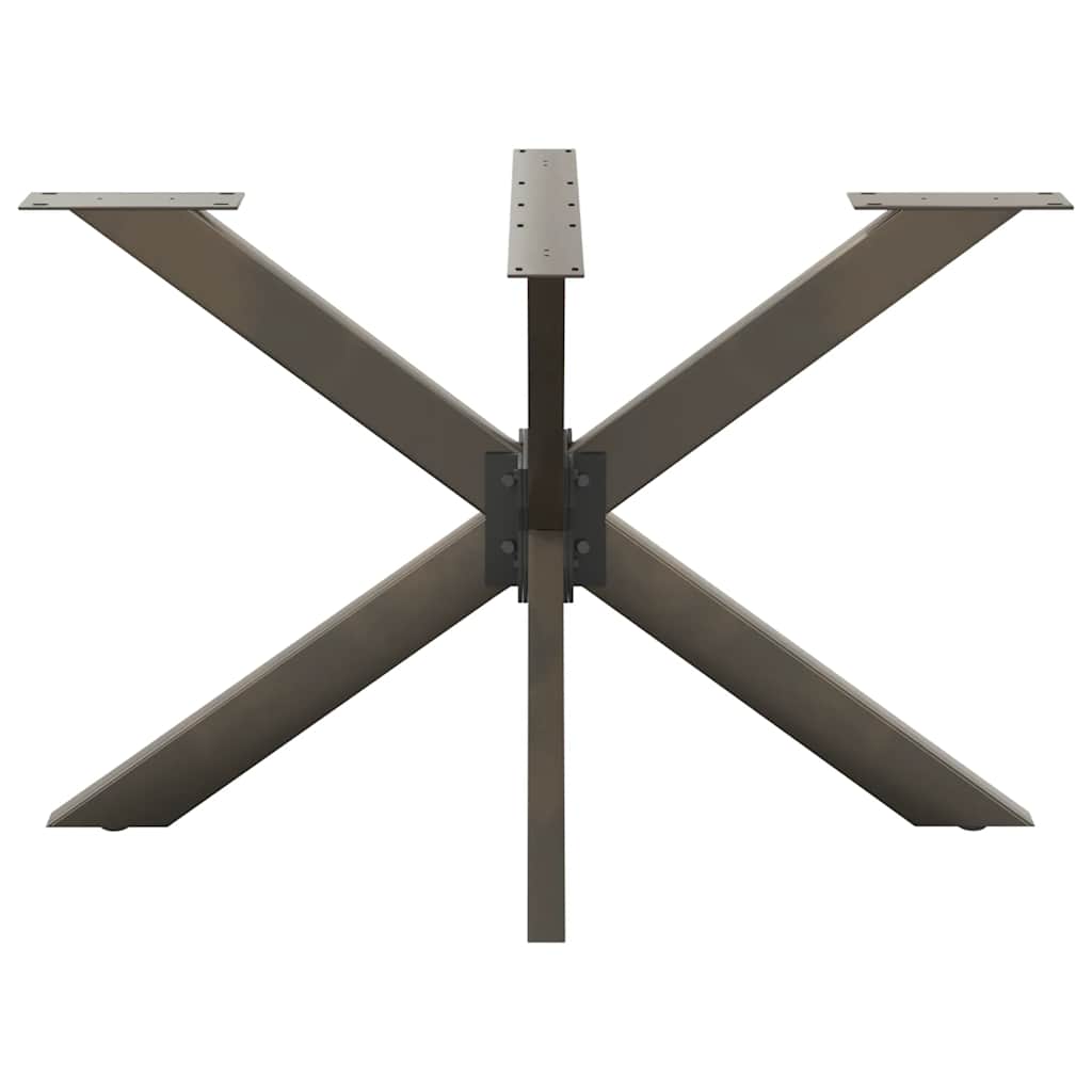 Gamba per Tavolo da Pranzo a Forma di Ragno Nero 120x68x(72-73) cm Acciaio | homemem39