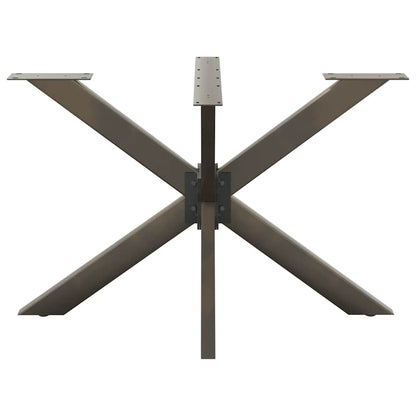 Gamba per Tavolo da Pranzo a Forma di Ragno Nero 120x68x(72-73) cm Acciaio | homemem39