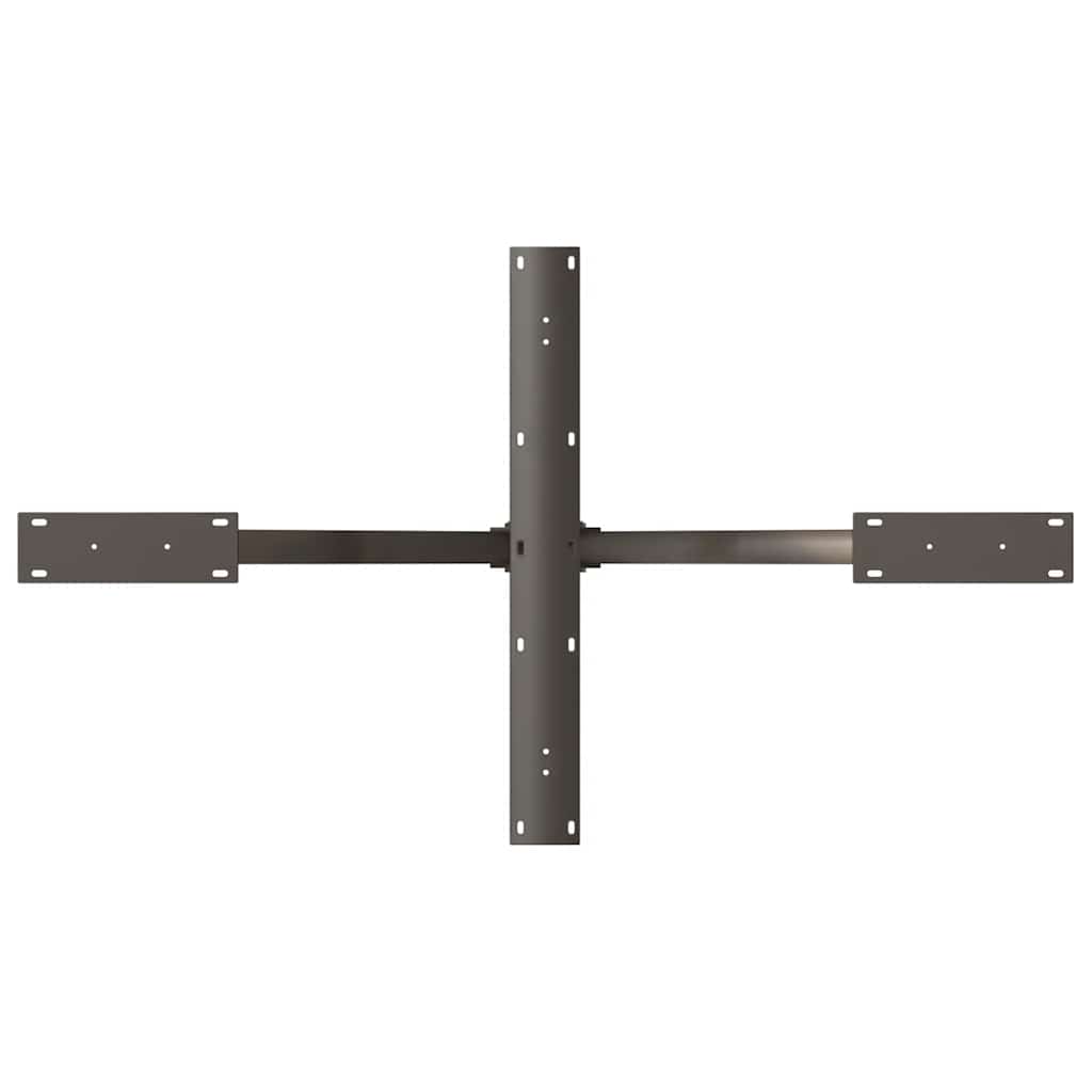 Gamba per Tavolo da Pranzo a Forma di Ragno Nero 120x68x(72-73) cm Acciaio | homemem39