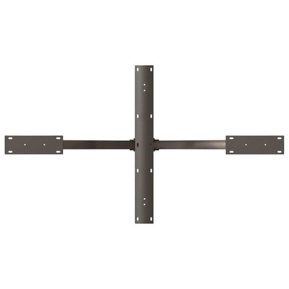 Gamba per Tavolo da Pranzo a Forma di Ragno Nero 120x68x(72-73) cm Acciaio | homemem39