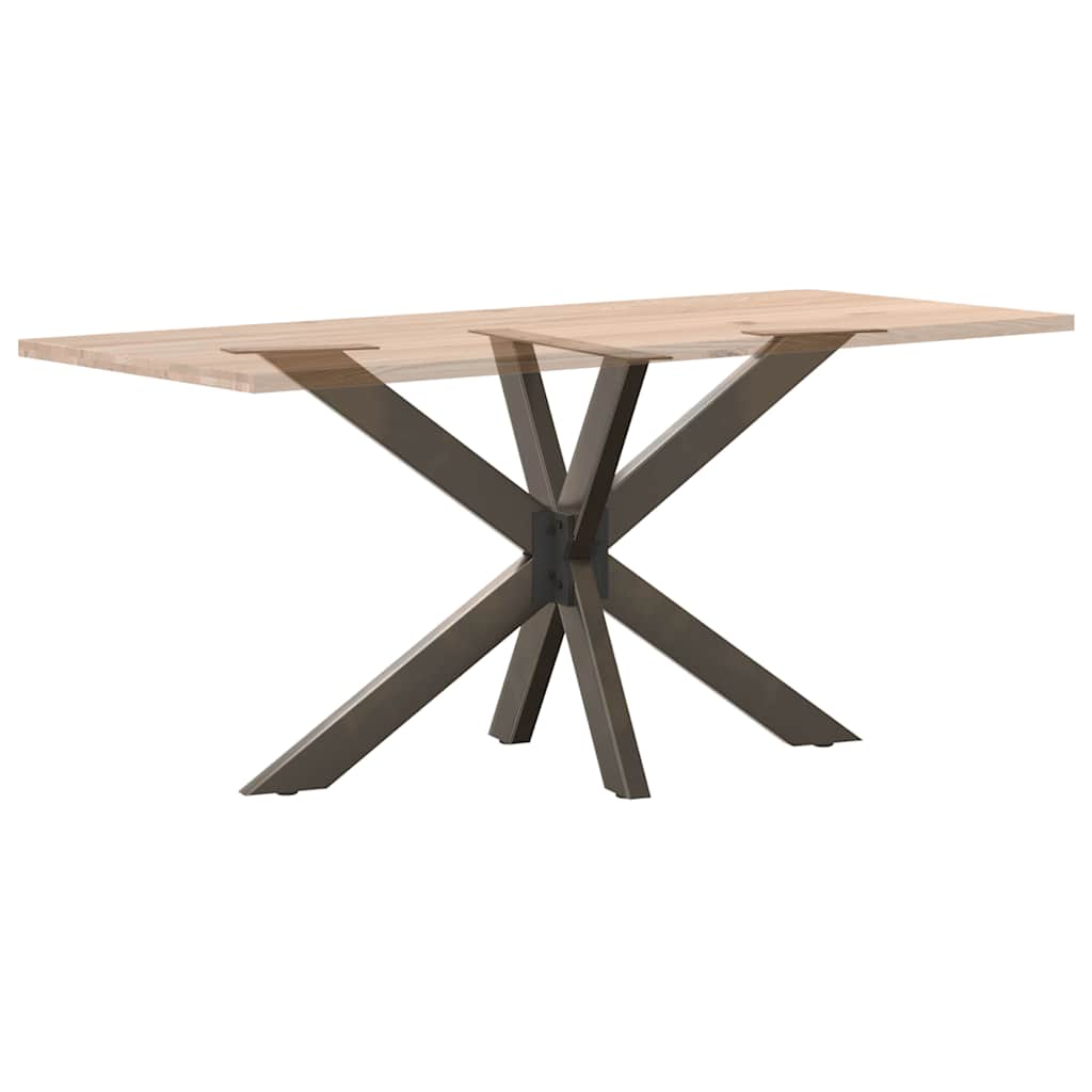 Gamba per Tavolo da Pranzo a Forma di Ragno Nero 120x68x(72-73) cm Acciaio | homemem39