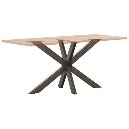 Gamba per Tavolo da Pranzo a Forma di Ragno Nero 120x68x(72-73) cm Acciaio | homemem39