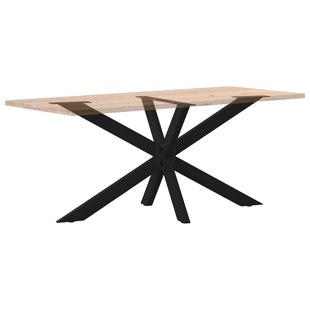 Gamba per Tavolo da Pranzo a Forma di Ragno Nero 150x78x(72-73) cm Acciaio | homemem39
