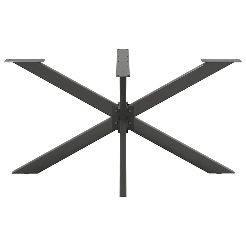 Gamba per Tavolo da Pranzo a Forma di Ragno Antracite 150x78x(72-73) cm Acciaio | homemem39