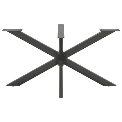 Gamba per Tavolo da Pranzo a Forma di Ragno Antracite 150x78x(72-73) cm Acciaio | homemem39