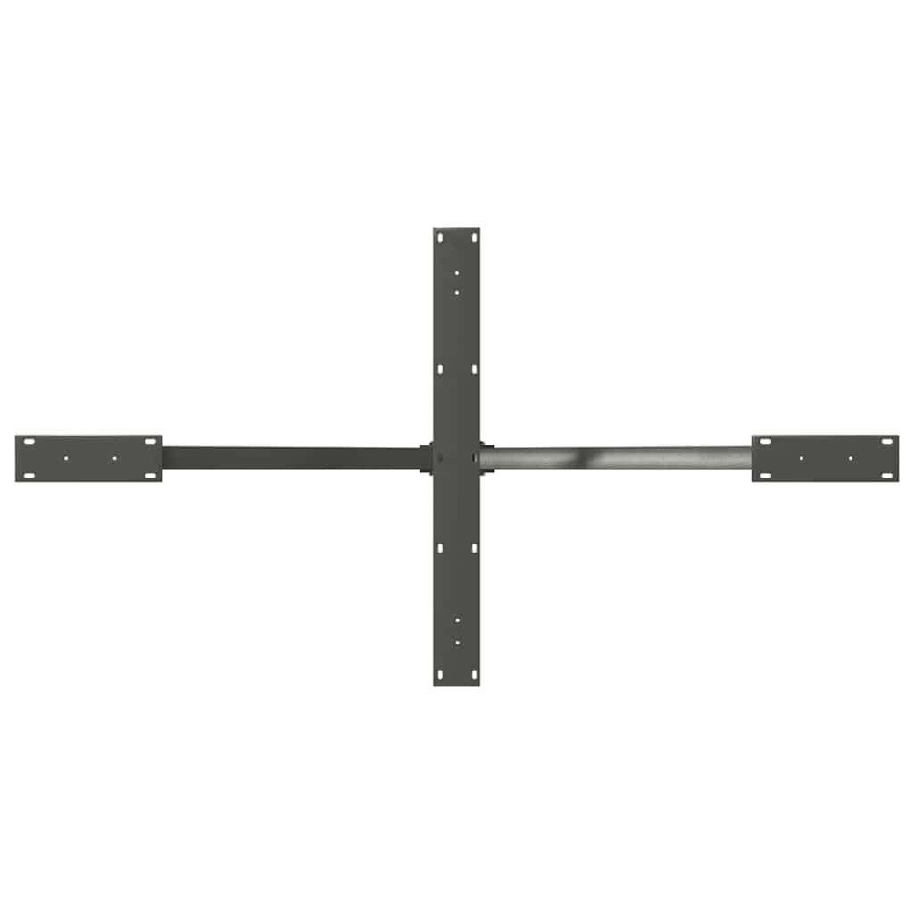 Gamba per Tavolo da Pranzo a Ragno Antracite 150x78x(72-73) cm