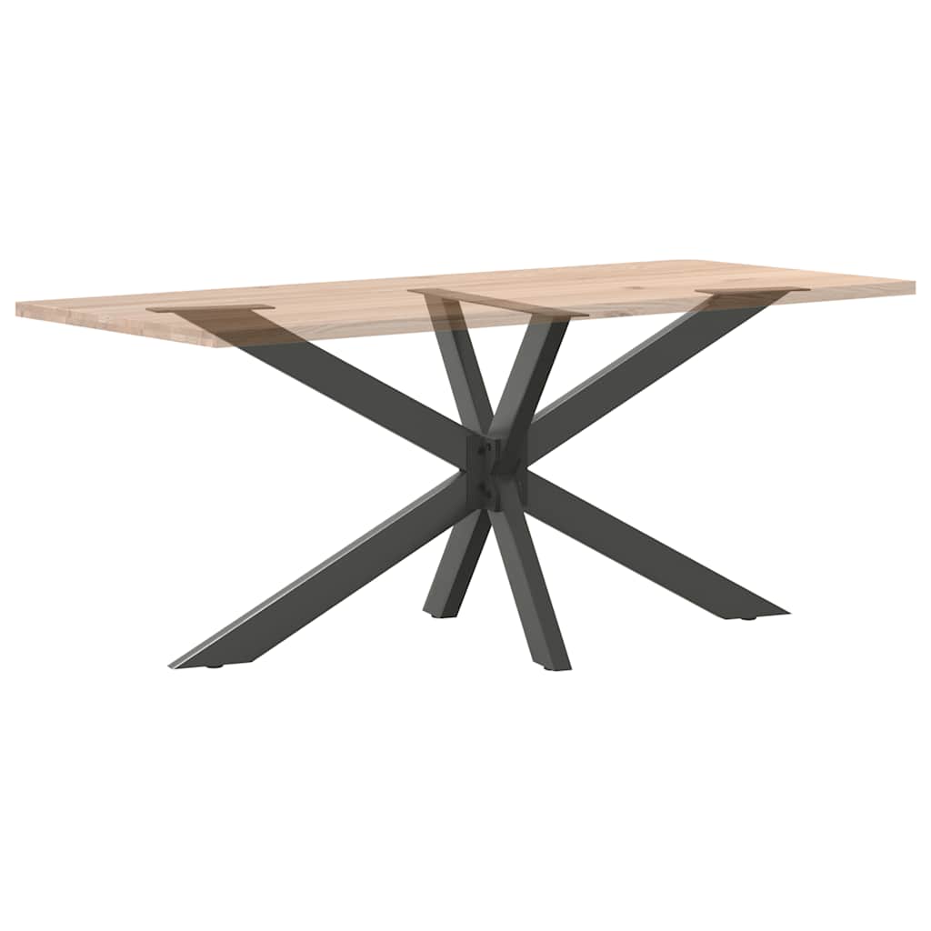 Gamba per Tavolo da Pranzo a Forma di Ragno Antracite 150x78x(72-73) cm Acciaio | homemem39