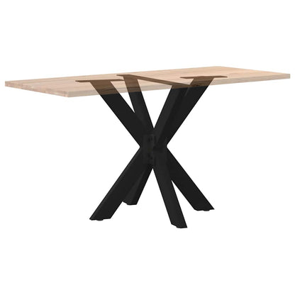 Gamba per Tavolo da Pranzo a Forma di Ragno Nero 85x85x(72-73) cm Acciaio