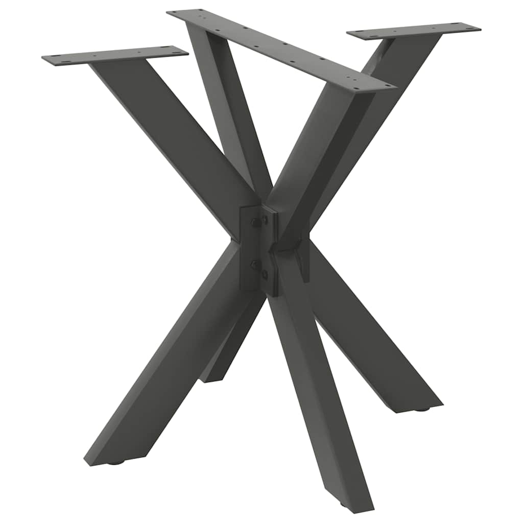 Gamba per Tavolo da Pranzo a Ragno Antracite 85x85x(72-73) cm