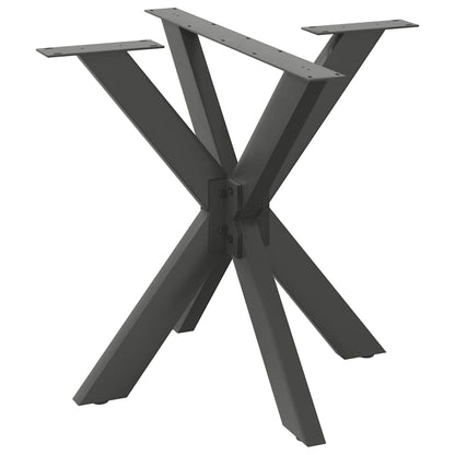 Gamba per Tavolo da Pranzo a Ragno Antracite 85x85x(72-73) cm