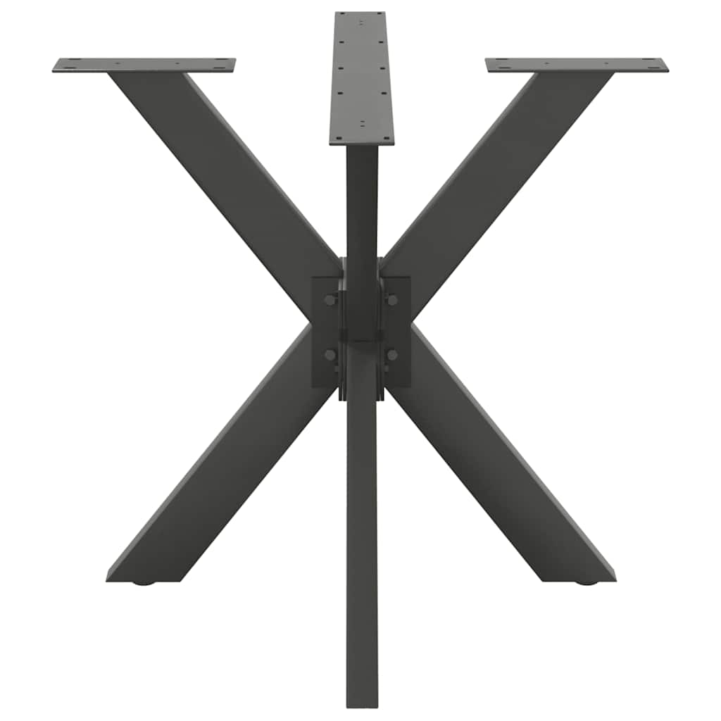 Gamba per Tavolo da Pranzo a Ragno Antracite 85x85x(72-73) cm