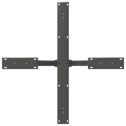 Gamba per Tavolo da Pranzo a Ragno Antracite 85x85x(72-73) cm